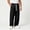 Black, variant on Men's Pants Loose Fit Drawstring Pants with Side pockets Streetwear Lightweight Pants for City Walk