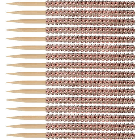 HONMEET Decorative Apple Sticks 32Pack  Rose Gold Wooden Skewers for Cakes Lollipops