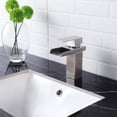 thumbnail image 5 of Bathroom Faucet, Single Handle Single Hole, Brushed Nickel, 5 of 7