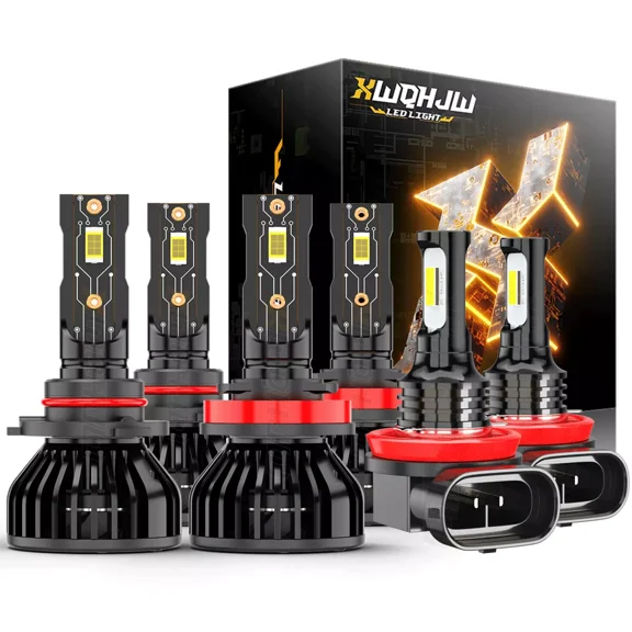 9005 H11 H11 LED Headlight Fog Light Super Bright Bulbs Kit 6000K White High Low