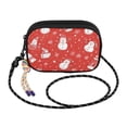 thumbnail image 2 of FORMRS Mini Crossbody Bag for Women Adjustable Shoulder Rope Travel Casual Phone Purse, Red Snowman, 2 of 7
