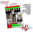 thumbnail image 4 of Skin Decal Wrap 2 Pack for DJI Ryze Tello Drone Painted Faded and Cracked Red Line USA American Flag DRONE NOT INCLUDED, 4 of 4
