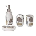 thumbnail image 4 of Set De 4 Set De Accesorios De Portacepillos De , Taza De Cepillo De , Jabonera, Botella Desinfectante Para Manos - Hojas De Ot BLESIY Dispensador de jabón y jabonera, 4 of 8