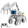 thumbnail image 1 of White 2.4G Wireless Remote Control Robot Toy with Story Mode, Vibrant Lights & Dynamic Music - 6-Way Movement (Forward/Backward/Left/Right Side Shift/Spins), 1200mAh Rechargeable Lithium Battery, 1 of 6