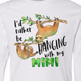 thumbnail image 4 of Inktastic Id Rather Be Hanging with my Mimi- Cute Sloths Long Sleeve Youth T-Shirt, 4 of 5