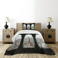 thumbnail image 4 of Ambesonne European Quilted Bedspread Set 2 Pcs, Hungarian Parliament, Twin Size, Multicolor, 4 of 5