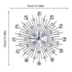 thumbnail image 3 of Reloj de Pared con Forma de Flor de Plata Metálica Brillante Brillante para la Oficina de la Sala de Estar Flor redonda ANGGREK Otros, 3 of 8