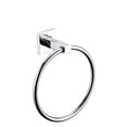 thumbnail image 1 of Bathroom square Towel Ring Chrome Zinc-alloy Black, 1 of 5