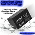 thumbnail image 4 of PowerStar® TWO-12V 15AH Sealed Lead Acid Battery for RBC4 RBC6 UB12120 D577, 4 of 7