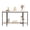 Black & White, variant on Ktaxon Modern Entryway Table 2 Tier for Entrance, Oval Sofa Coffee Desk Home Furniture with Storage Shelves, Display TV Table Metal Frame & Faux Marble Tabletop, Black & White
