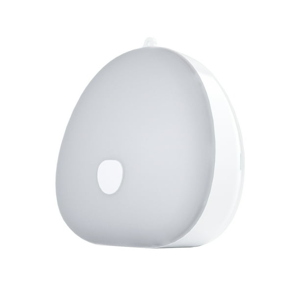 Lámpara de noche blanca para niños, recargable por USB-C, LED, pequeña, con control táctil RGB y ajuste de intensidad.