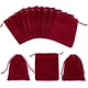 thumbnail image 1 of 30 bolsas de terciopelo con cordón de 8x10 cm (rojo oscuro), bolsas de regalo rectangulares, bolsas de almacenamiento de joyas, bolsas de dulces, bolsas de joyería para regalos de boda JM MX-0137652FYD, 1 of 5