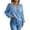 Blue, variant on Aoochasliy Womens Sweaters Pullover Clothes Trendy Casual Lapel Neck Solid Loose Sweater Autumn Blouse Tops