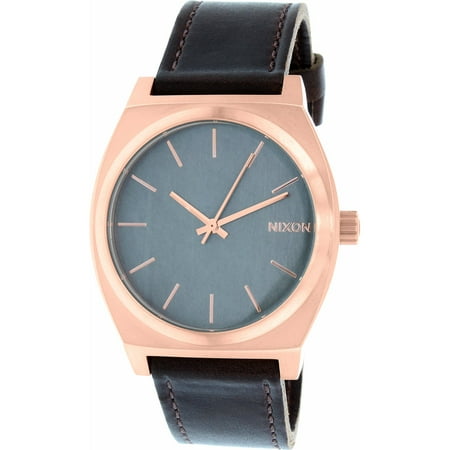 Nixon Men's Time Teller A0452001 Rose Gold Leather Quartz Fashion Watch