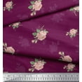 thumbnail image 3 of Soimoi Cotton Duck Fabric Stripe,Leaves & Rose Floral Fabric Prints By Yard 56 Inch Wide, 3 of 3
