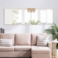 thumbnail image 3 of NeuType Full Length Mirror Decor Wall Mounted Mirror Floor Mirror Dressing Mirror Make Up Mirror for Bathroom/Bedroom, Living Room, Dining Room, Entry Gold, 44" x 16", 3 of 7