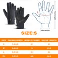 thumbnail image 2 of Guantes deportivos cálidos de invierno Hukapapa para correr, para clima frío, para esquí, exteriores, térmicos, para bicicleta, negros, para hombre y mujer, S, 2 of 7
