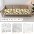 thumbnail image 5 of TSOVTHRID Sunflower Bee White Print Sofa Cushion Cover, Anti Slip Couch Cover Cushion Slipcover with Elastic Bottom for Chair Loveseat Sofa Seat Slipcover Protector, 24x24 Inch, 5 of 7