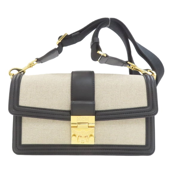 Pre-Owned MCM Tote Bag, Canvas/Leather, Women's