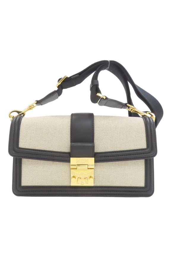 Pre-Owned MCM Tote Bag, Canvas/Leather, Women's