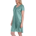 thumbnail image 2 of EZI Nightgowns for Women - Soft & Breathable Satin Night Gowns for Adult Women - Medium to Plus Size Womens Sleep Shirts - Knee-Length Nightgown, 2 of 6