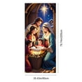 thumbnail image 3 of Nativity Scene Christmas Door Cover, Hanging Backdrop Front Door Porch Door Cover Banner, 35 x 71 inch, 3 of 6