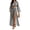 Gray, variant on Womens Matching Sets Summer 2 Piece Beach Vacation Outfits Long Sleeve Crop Top High Slit Maxi Skirt Set Resort Wear