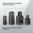 thumbnail image 2 of CARBYNE Impact Adapter and Reducer Set / Socket Adapter Set - 4 Piece, Chrome Vanadium Steel, 2 of 4