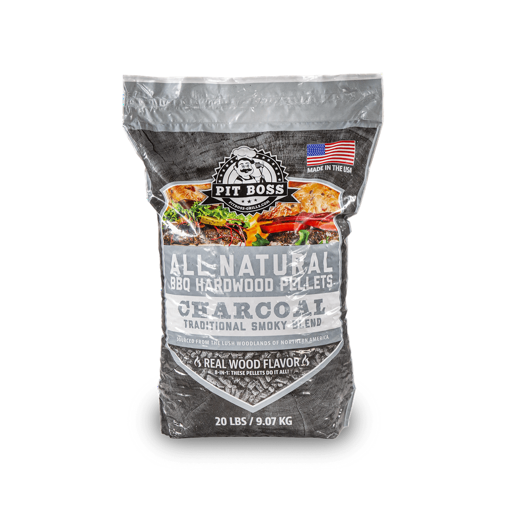 Pit Boss 100 AllNatural Hardwood Charcoal BBQ Grilling Pellets, 20