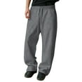 thumbnail image 4 of LIIPEE Men Casual Pants Winter Solid Color Ankle Length Jogger Pants Male Thermal Lined Sweatpants Running Training Outdoor Comfortable Soft Breathable Daily Pants,Dark Gray,S, 4 of 10