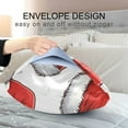 thumbnail image 4 of Yayeee Pillowcase Standard Size Set of 2 Satin Wrinkle Resistant Pillow Case, Red Santa Hats Pattern, 4 of 8