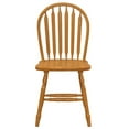 thumbnail image 6 of Selections Arrowback Windsor Dining Side Chair in Light Oak Solid Wood Set of 2, 6 of 7