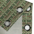 thumbnail image 4 of Ambesonne Cactus Grommet Curtain, Cartoon Saguaro Zigzag, 50" x 96", Green Pale Brown Beige, 4 of 6
