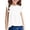 White, variant on REDARER Girls Summer Ruffle Flutter Sleeve Crewneck Basic Solid Color Cute Short Sleeve T Shirt Top,8-9 Years