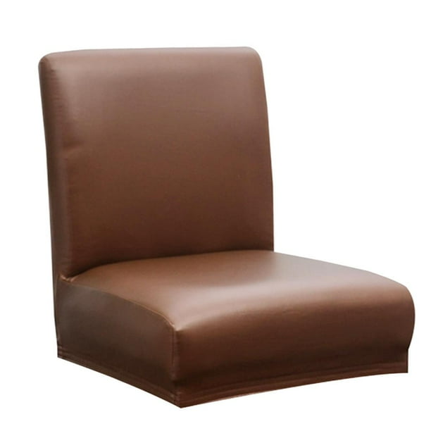 Cubiertas de Silla de Taburete de Mostrador de Pub Reutilizables Funda Elástica de Silla de Comedor Lavables Extraíbles 1PC (6 Colores) café Macarena Tapa trasera corta Slipcover