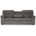 thumbnail image 4 of Bowery Hill Contemporary Corner-blocked frame Mineral Sofa with Drop Down Table, 4 of 9