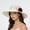 White, variant on Women's Wide Brim Straw Sun Hat with 3D Satin Red Rose & Pastel Floral Band Soft Foldable Lightweight Breathable for Beach Travel Vacation Bohemian Style
