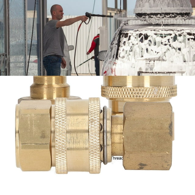 Accesorios para lavadoras de alta presión, accesorios de conexión rápida para tuberías de agua para lavadoras de alta presión de 5000 PSI, accesorios rápidos para lavadoras a presión muy recomendados
