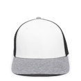 thumbnail image 3 of Outdoor Cap RGR-200M Mesh Back, Polyester/Spandex Cap-White/Black/Heathered Grey, 3 of 8