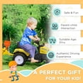 thumbnail image 5 of Aosom Manual Kid Push & Pedal Ride-On, Plastic Yellow, 52.40 x 16.50 x 20.10 Inches, 16.5 lbs, 5 of 9