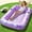 Purple, variant on L/XL Inflatable Tanning Pool Lounge Float With Cup Holder, 70“X46”/85″ x 57″ Extra Large Pool Floats Adult with Pillow, 4 in 1 Suntan Tub Raft Floatie