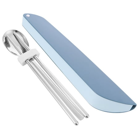 

1 Set Metal Tableware Outdoor Travel Chopsticks Stainless Steel Chopstick Spoon