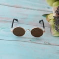 thumbnail image 6 of 1/6 Scale Doll Round Golden Eyeglasses Sunglasses For Dolls Charms Fashion Accessory Brown, 6 of 8