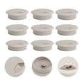 thumbnail image 4 of Miangastore 10pcs Office PC Computer Desk Grommet Cable Hole Cover 50mm Diameter (Grey white), 4 of 8