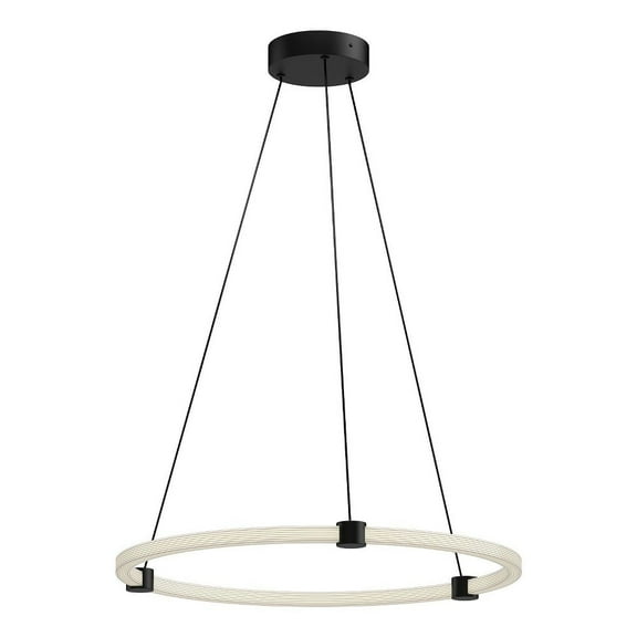 PD24724-BK-Kuzco Lighting-Bruni - 31W LED Pendant-1.38 Inches Tall and 24.5 Inches Wide-Black Finish