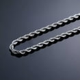 thumbnail image 4 of GKNET Solid Silver 2-5Mm Twisted Rope Chain Necklace 16" - 36" Mens Womens Necklace-3MM-20inch, 4 of 9
