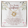 thumbnail image 3 of To My Girlfriend Forever my Soulmate Infinity Knot Necklace Message Card, 3 of 17