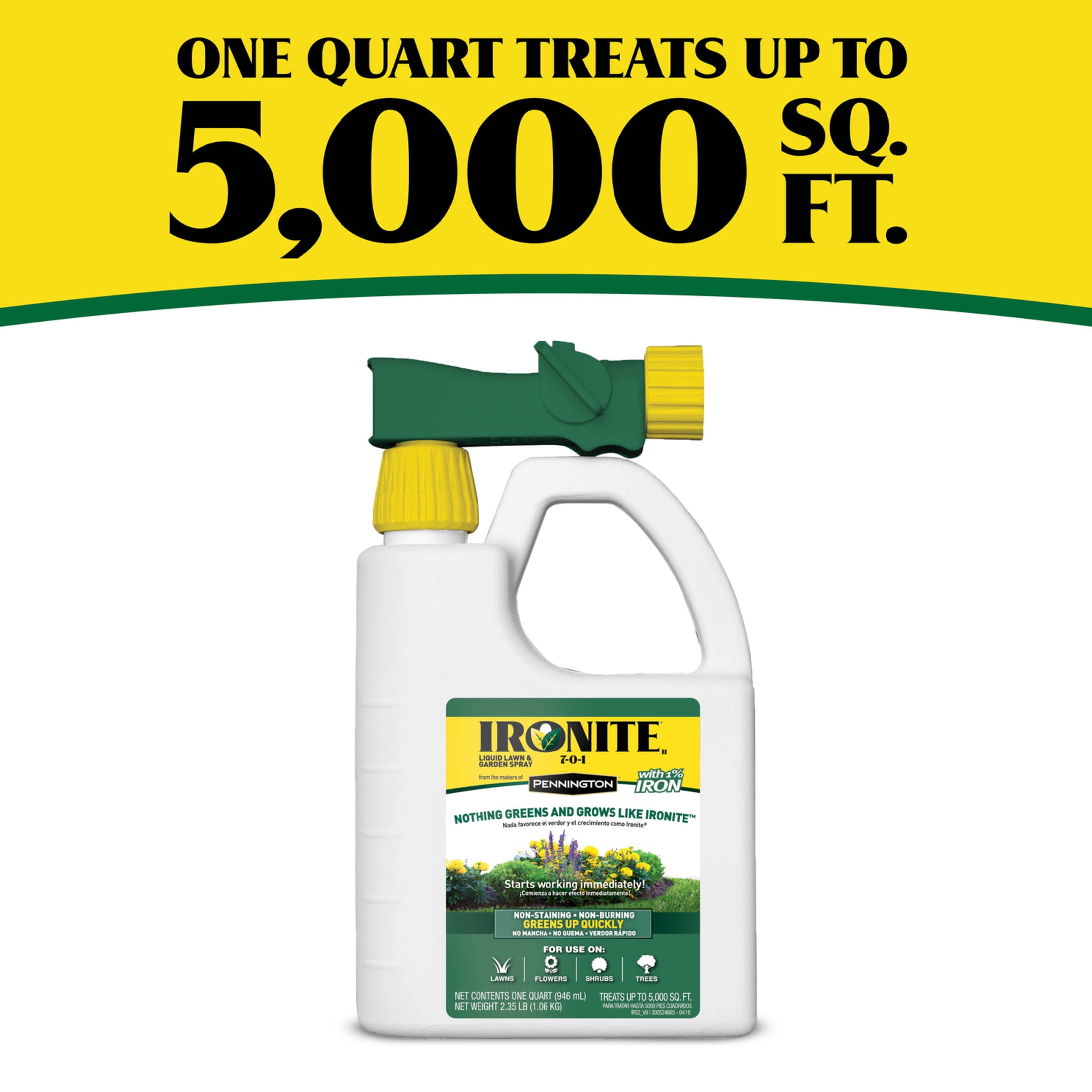 Ironite Plus Liquid Lawn & Garden Ready to Spray 7-0-1, 32 oz