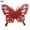 Red, variant on New Gold Powder Glitter New Year Decor Christmas Butterfly Fake Butterfly Christmas Tree Decorations Home Xmas Ornaments SILVER