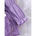thumbnail image 6 of YOUYEDIAN Toddler Girl Outfit Sets Ruffle Romper and Tiered Skirt Photogenic Fall & Winter Clothing Light Purple 0-3 Months, 6 of 6
